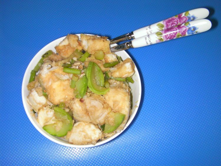 西葫鸡蛋炒馒头步骤12