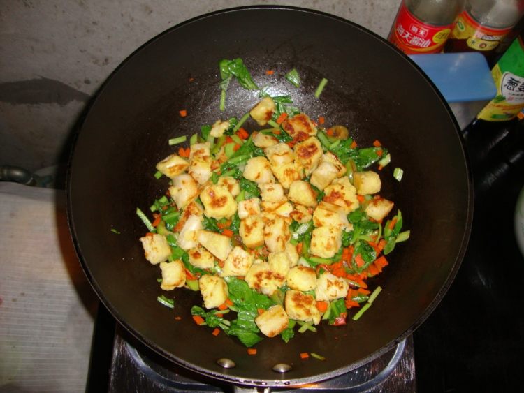 蛋香青菜黄金馒头粒步骤10
