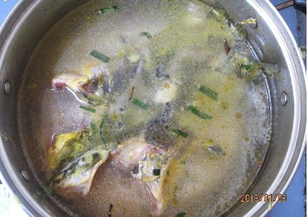 鱼汤煮馒头步骤6