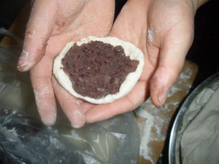 红豆馅馒头步骤7