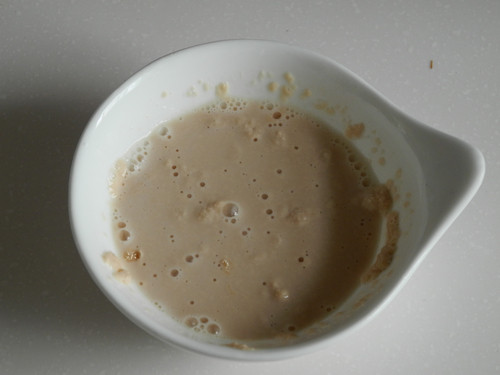 紫薯绿茶双色刀切馒头步骤2