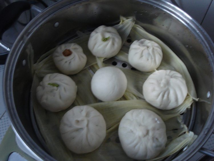 茄丁肉馅包步骤17