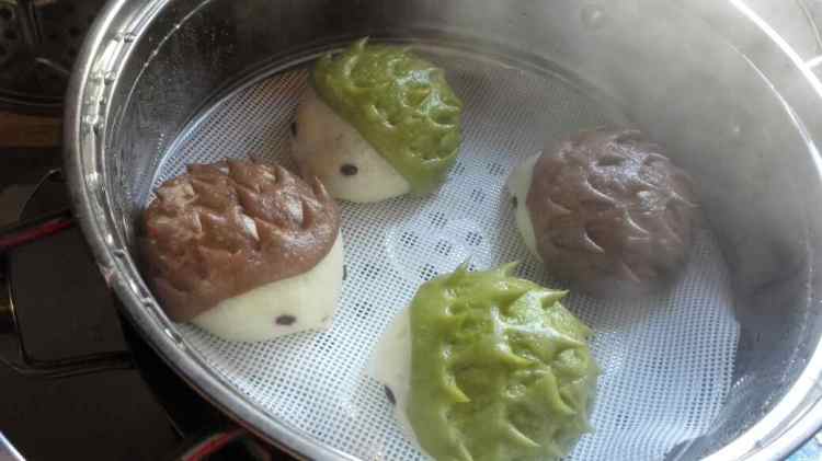 小刺猬豆沙包步骤12