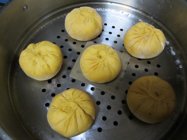 南瓜素馅包子步骤7