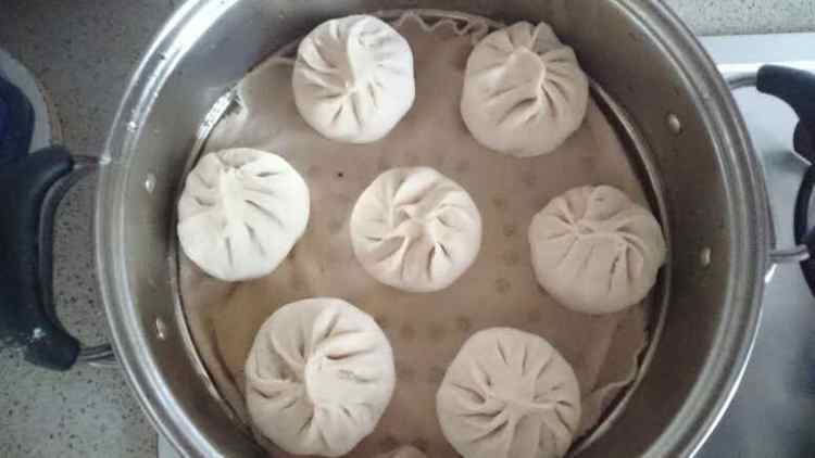 长豆角猪肉大蒸包步骤13