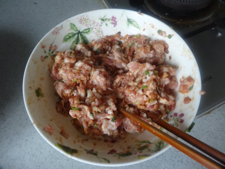 大白菜肉包步骤6