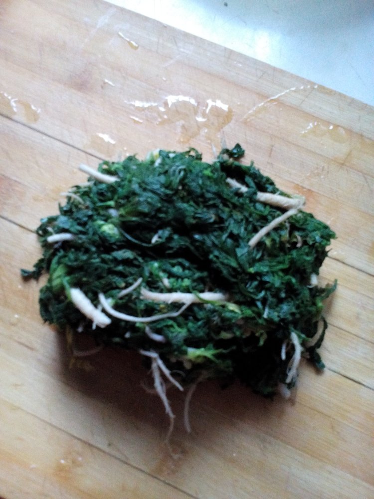 荠菜煎包步骤3