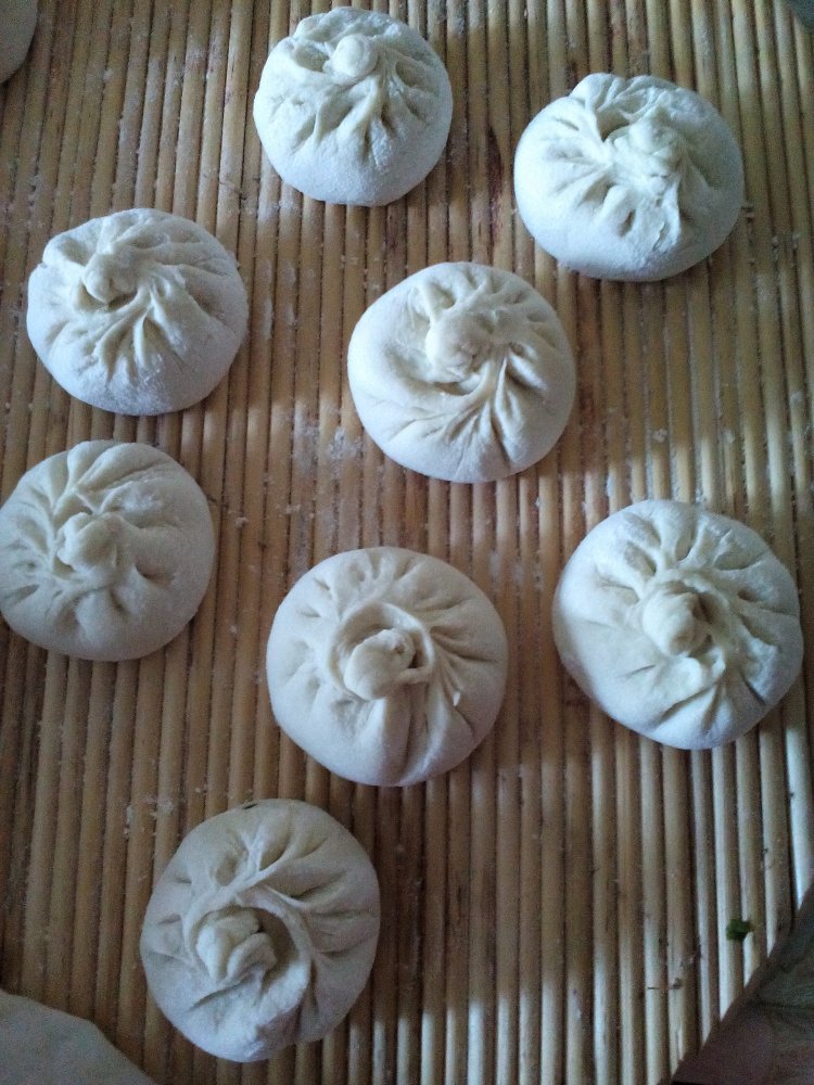 荠菜煎包步骤10