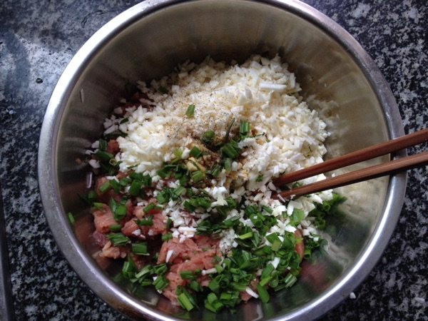 茭白肉馅包子步骤5