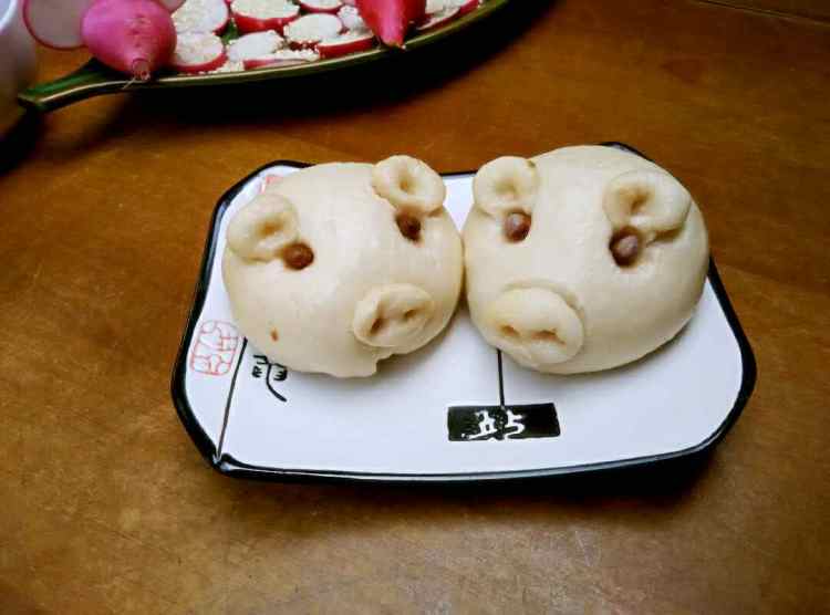 猪猪豆沙包步骤9