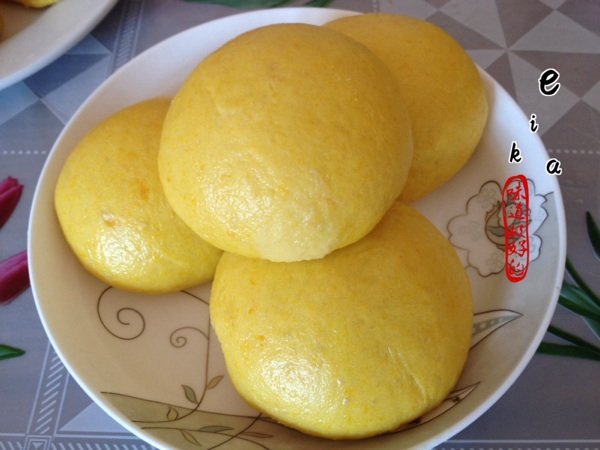 南瓜豆沙包步骤10