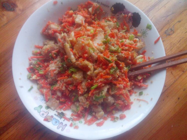 红萝卜小煎包步骤6