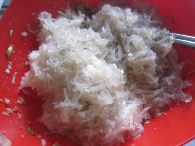 萝卜猪肉粉条包子步骤9
