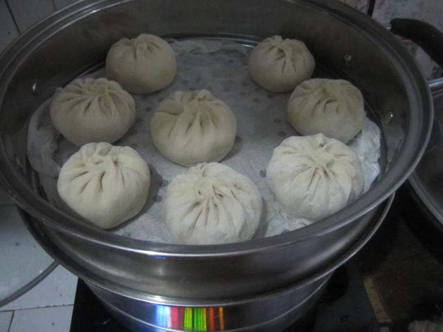 萝卜猪肉粉条包子步骤15