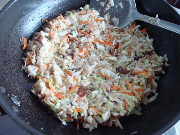 腊肉蔬菜包子步骤4