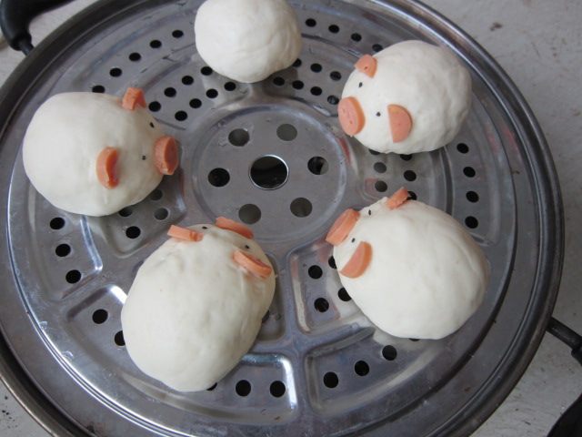 豆沙小猪包步骤8