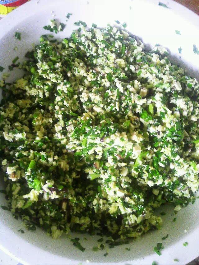香菇豆腐鸡蛋包子步骤5