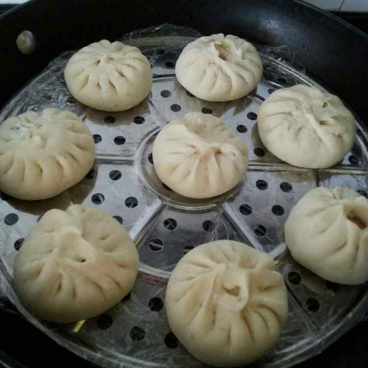 干贝香菇白菜肉包子步骤13