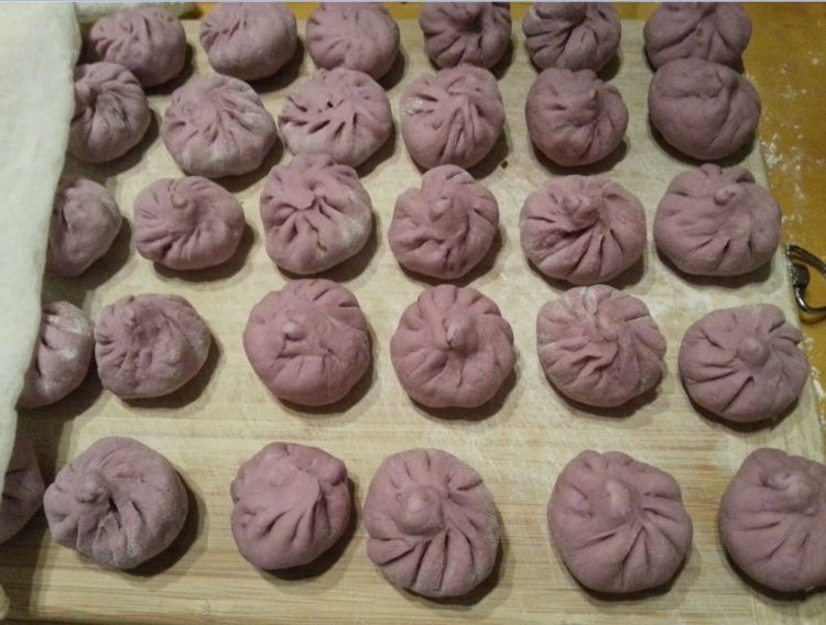 紫薯咸菜肉包步骤9