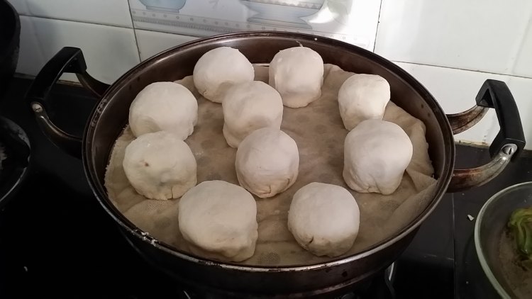 蒸豆包步骤8