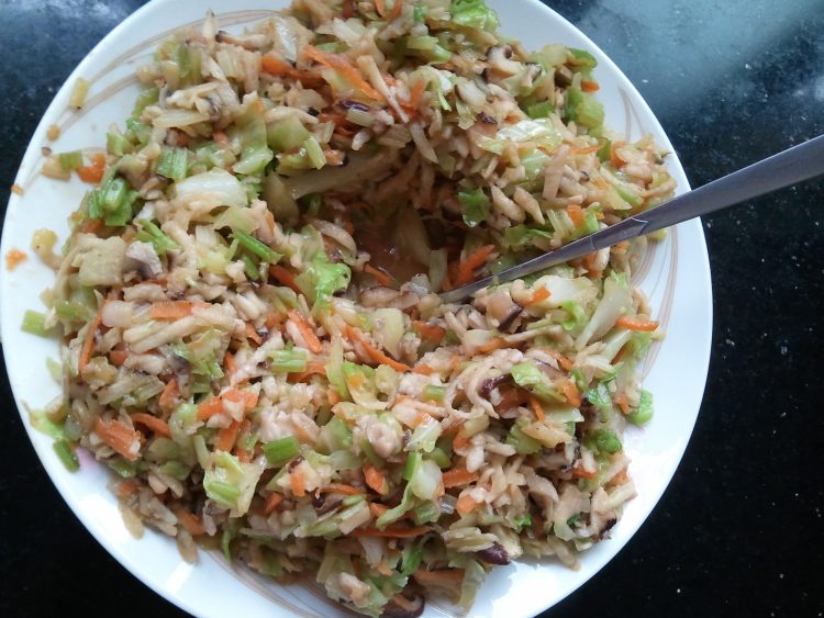 香菇素菜包子步骤8