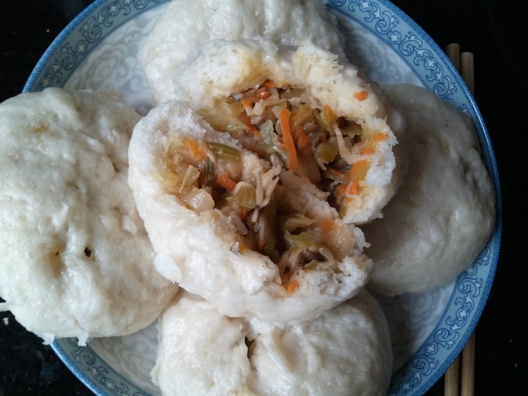 香菇素菜包子步骤20