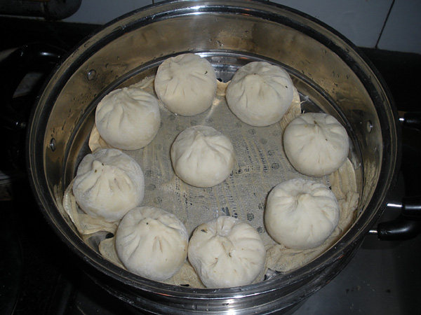 腌雪里红羊肉包子步骤23
