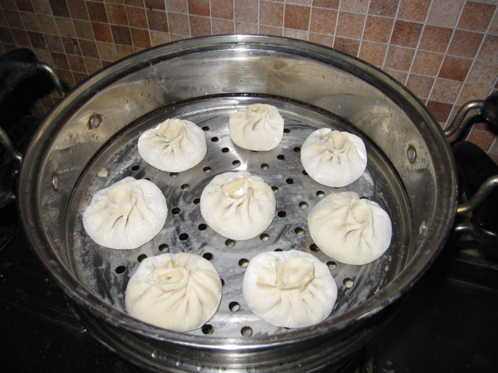 鸡肉茄子蒸包步骤13