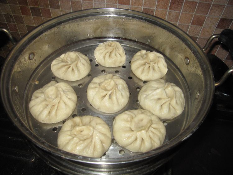 鸡肉茄子蒸包步骤14
