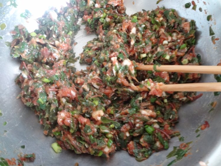 马齿苋猪肉包子步骤12