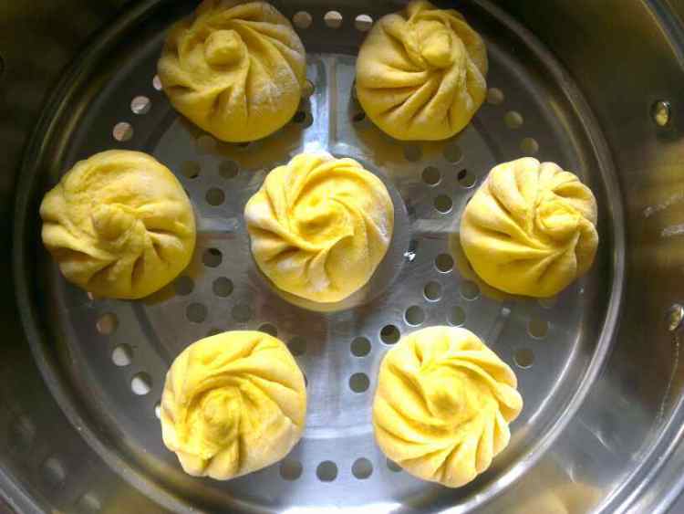 肉菜香菇南瓜包子步骤9