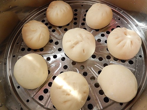 豆角肉末包子步骤13