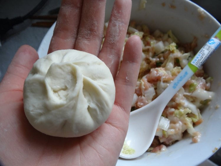 白菜肉包步骤15