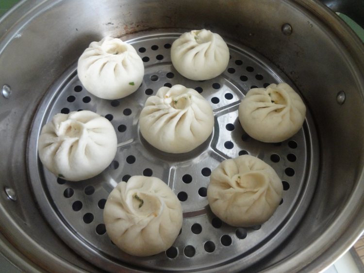 猪肉小白菜包子步骤12