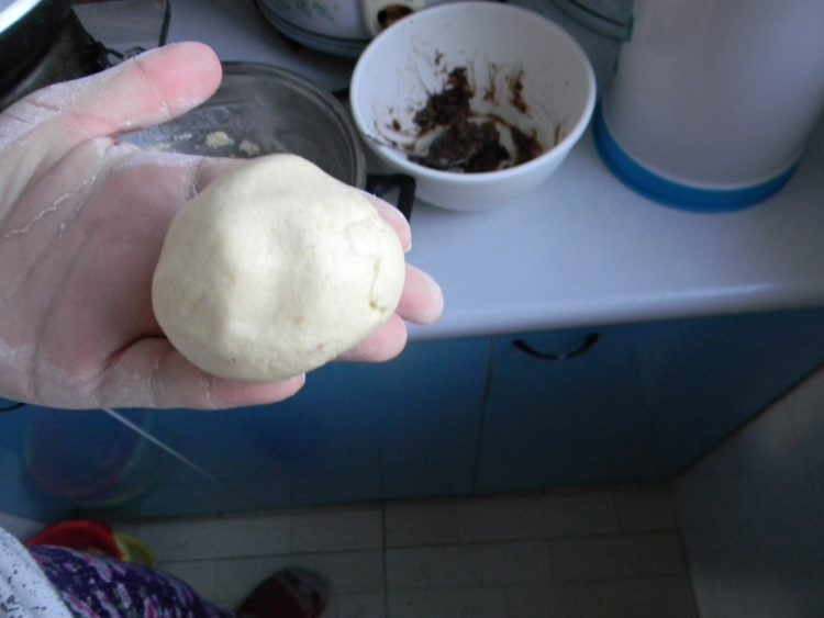 糯米粉粘豆包步骤6