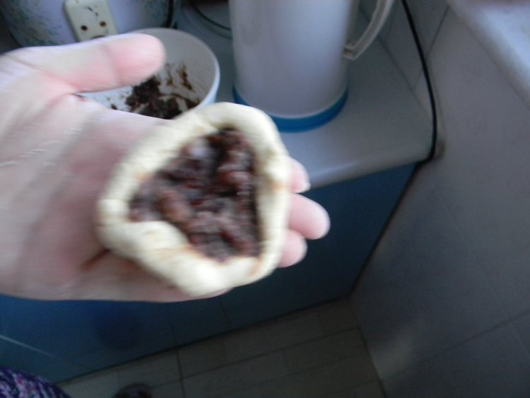 糯米粉粘豆包步骤5