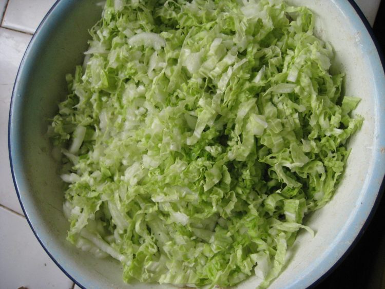 白菜粉丝肉包步骤4