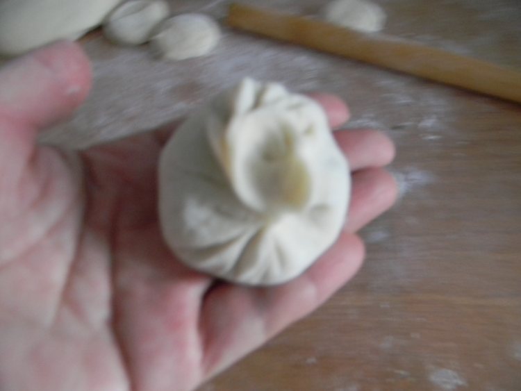青椒鸡蛋发面水煎包步骤10