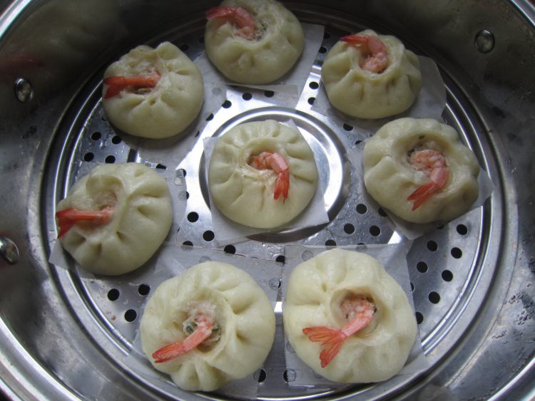 鲜虾肉包步骤12
