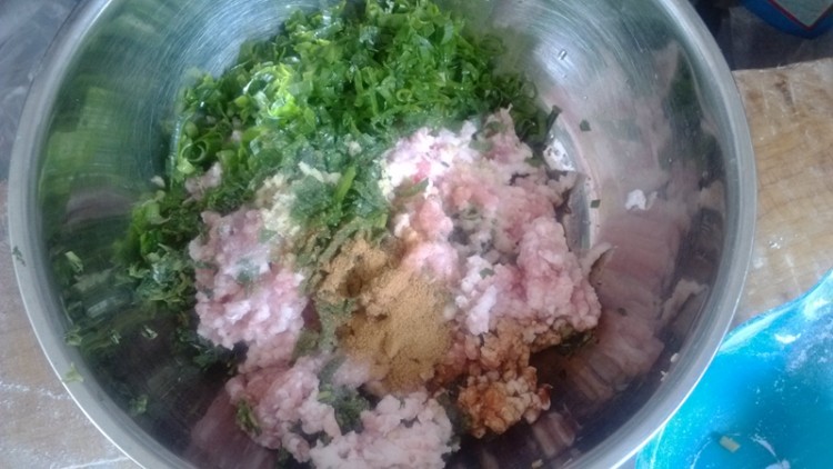 野苋菜肉包子步骤6