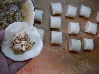 双菇烤肉豆渣煎包步骤11
