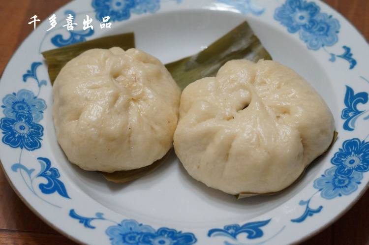 箬香豆角卤肉包步骤12