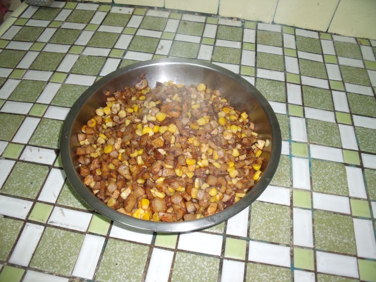 紅麴玉米包子步骤1