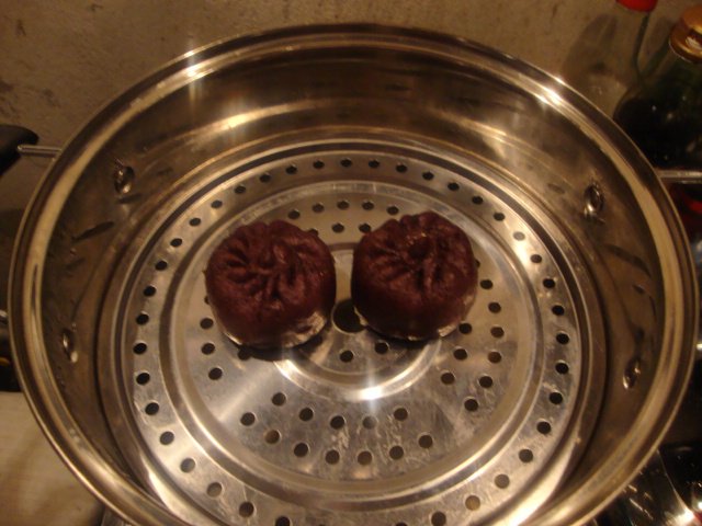 黑米粉红豆沙包步骤6