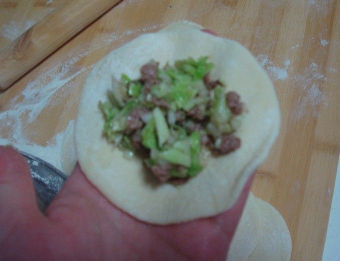 牛肉莲花白包子步骤13