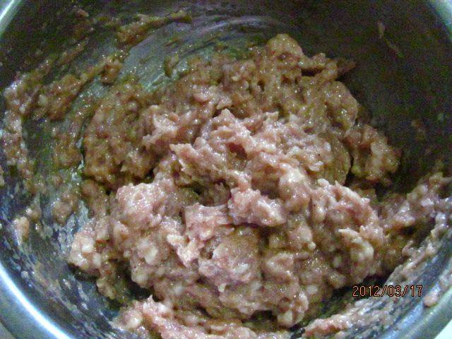 马齿苋肉包步骤3
