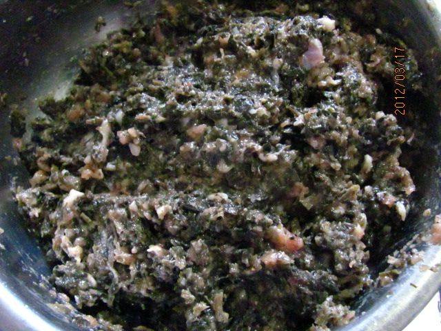 马齿苋肉包步骤4