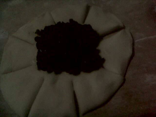 豆沙石榴包步骤8