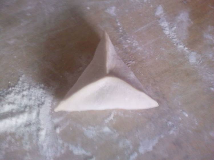 三角豆沙包步骤6