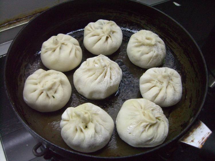 猪肉白菜生煎包步骤13